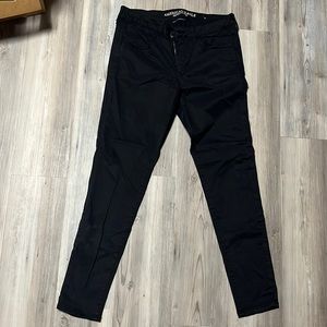 Black skinny jeans from American Eagle